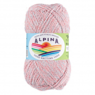 Пряжа ALPINA SHEBBY (100% хлопок) 10х50г/150м цв.08 коралловый-голубой