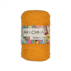 Пряжа ARACHNA Macrame Mini (80% хлопок, 20% полиэстер) 4х250г/200м цв.20 жёлтый