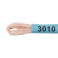 Нитки для вышивания Gamma мулине (0820-3070) 100% хлопок 24 x 8 м цв.3010 бл.розовый