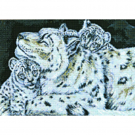 7014_Набор для вышивания "Барс с детенышами"