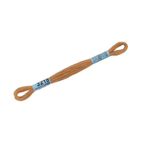 Нитки для вышивания Gamma мулине (3173-6115) 100% хлопок 24 x 8 м цв.3218 св.горчичный