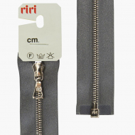 29508_Молния металл, Ni, разъёмная 1 замок, на атласной тесьме, 4 мм, 70 см, цвет 2121, серый стальной