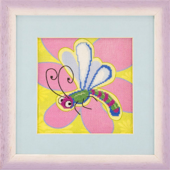 132741_Вышитая картина "Стрекоза"