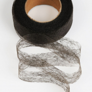 Паутинка Idealtex 30мм цв.черный 23 г/м? рул.25м