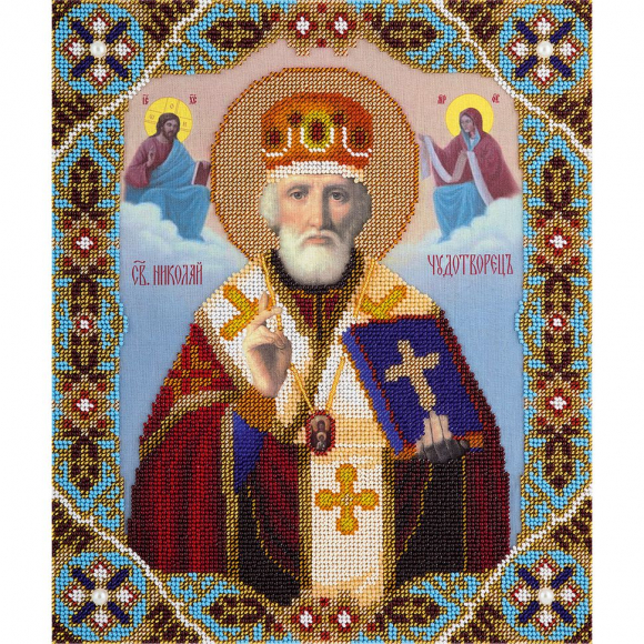 Набор для вышивания PANNA арт. CM-1818 Икона Святителя Николая Чудотворца Мирликийского 25,5х30,5 см