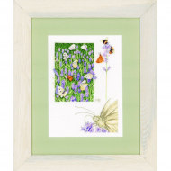 Набор для вышивания LANARTE арт.PN-0147505 Lavender field with butterfly 21х29 см