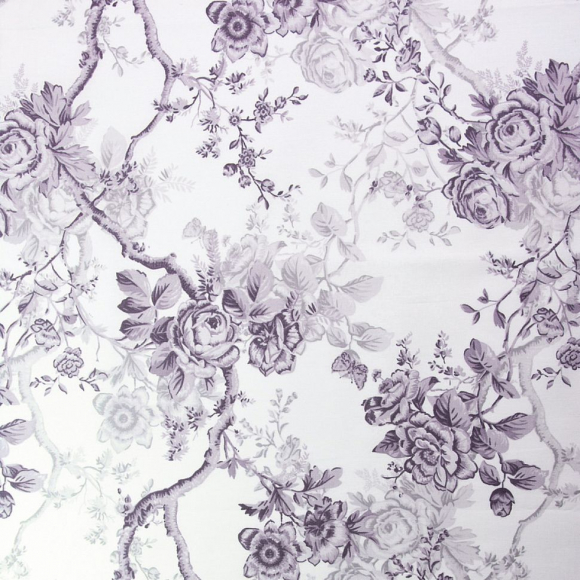 Ткань ранфорс Розы моно, арт.WH 9935-v10, 130г/м?,100% хлопок, шир.240см, цв.брусника, уп.3м