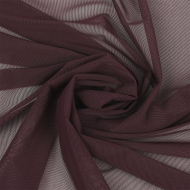 Сетка эластичная KRUZHEVO арт.TBY.068 плотн.80 г/м? шир.160см цв.076 сливовое вино уп.1м