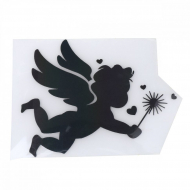 Термотрансфер флуоресцентный арт.TBY.1254 Ангел 9х12см, уп.10шт