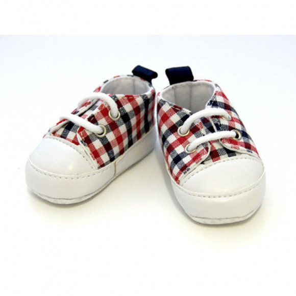 161660_Кеды для кукол из ткани в клетку