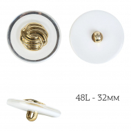 Пуговицы пластик TBY.J.1830 цв.07 белый 48L-32мм, на ножке, 36шт Пуговицы пластик TBY.J.1830 цв.07 белый 48L-32мм, на ножке, 36шт