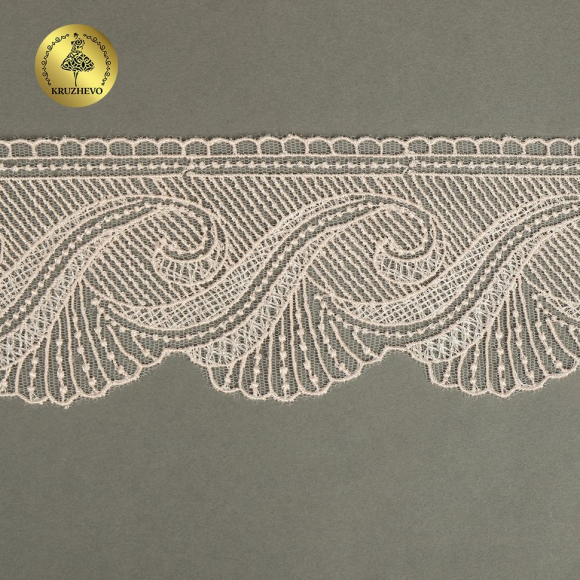 Кружево на сетке KRUZHEVO арт.TR.2107 шир.70мм цв.светло-розовый уп.13,5м Кружево на сетке KRUZHEVO арт.TR.2107 шир.70мм цв.светло-розовый уп.13,5м