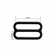 Пряжка регулятор для бюстгальтера металл ARTA.F.2828 15мм цв.170 черный, уп.50шт Пряжка регулятор для бюстгальтера металл ARTA.F.2828 15мм цв.170 черный, уп.50шт