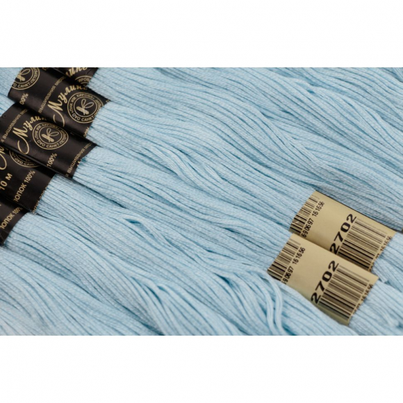 Нитки мулине цв.2702 св.голубой 12х10м С-Пб Нитки мулине цв.2702 св.голубой 12х10м С-Пб