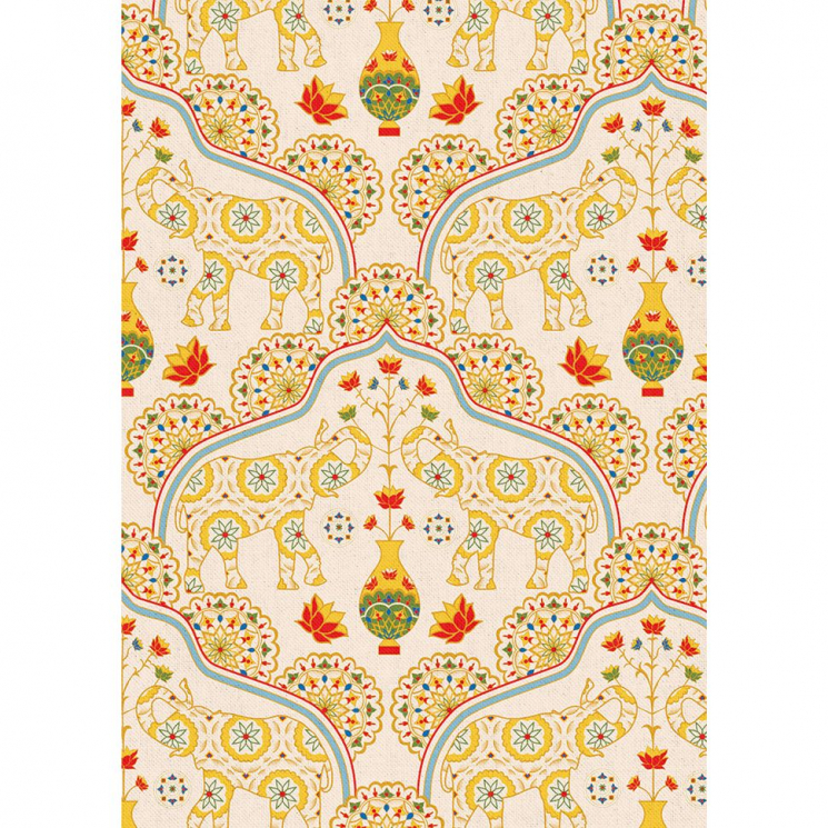 Ткань для пэчворка PEPPY Индийское Сари 146 г/м? 100% хлопок цв.ИС-09 кремовый уп.50х55 см