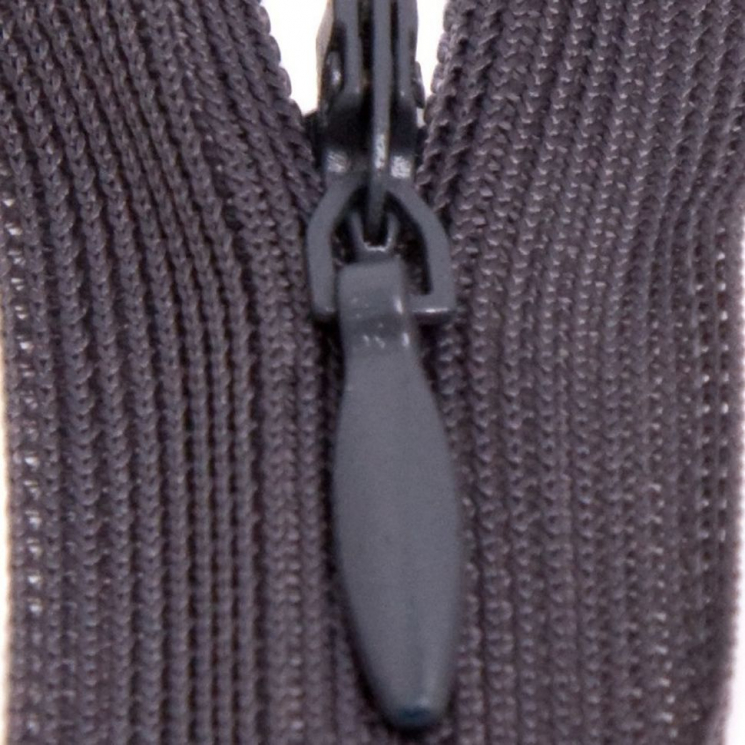 Молния потайная нераз 20см S-301 серый темный SBS уп.100шт