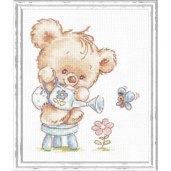 Набор для вышивания ЧУДЕСНАЯ ИГЛА арт.17-17 Мой цветочек! 12х14 см