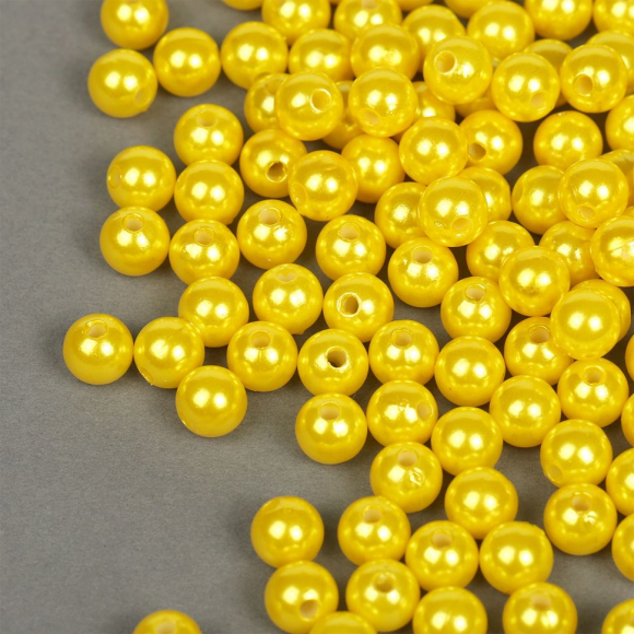 Бусины MAGIC 4 HOBBY круглые перламутр 8мм цв.A08 лимон уп.50г (213шт) Бусины MAGIC 4 HOBBY круглые перламутр 8мм цв.A08 лимон уп.50г (213шт)