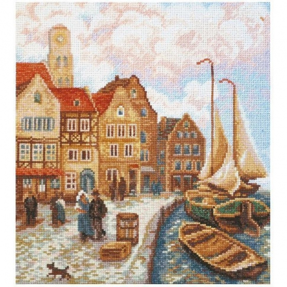 Набор для вышивания ПАЛИТРА арт.07.023 Городской причал 21х24 см