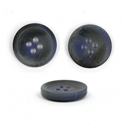 Пуговицы 8377 (1500) цв.103 т.синий/черный 24L-15мм, 4 прокола, 100 шт