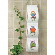 79650_Набор для вышивания держателя для туалетной бумаги "3 совы"