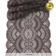 Кружево-стрейч KRUZHEVO арт.TBY.30239 шир.195мм цв.3094 тауп уп.25м