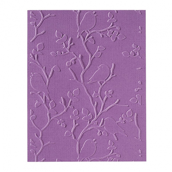 128577_Папка для эмбоссирования "Птицы на ветках"