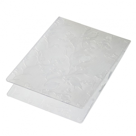 128577_Папка для эмбоссирования "Птицы на ветках"