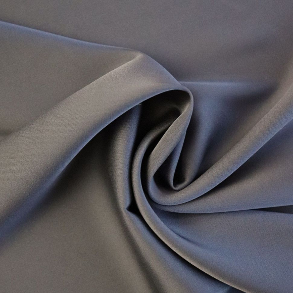 Ткань шелк Армани 90г/м? 97% полиэстер, 3% спандекс шир.145см арт.Р.19169.43 цв.43 серый рул.30м