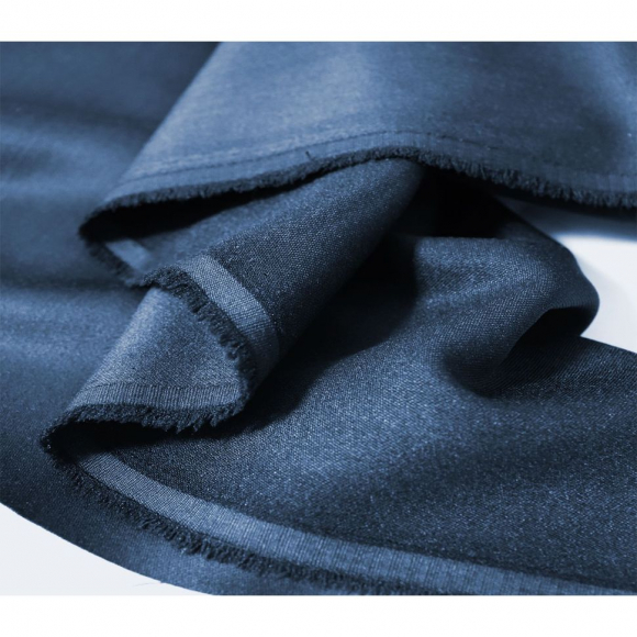 Ткань Меланж стрейч 190 г кв.м 59% вискоза, 38% полиэстер, 3% спандекс шир.150 см арт.Р.11339.08 цв.08 синий уп.25м