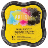 81543_Подушка штемпельная пигментная, желтый металлик