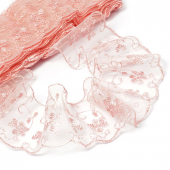 Кружево капрон KRUZHEVO арт.TBY 30011 шир.65мм цв.135(146S) св.персиковый уп.13,7м