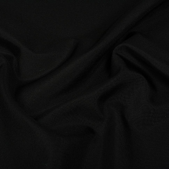 Ткань габардин НАРЕЗКА TBYGab-150322 150г/м2 100% полиэстер шир.150см цв.322 черный уп.10м