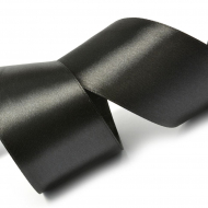 Лента атласная 50мм цв.3173 черный IDEAL уп.27,4 м