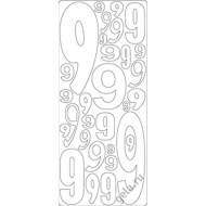 58086_Наклейки контурные "Цифры с №9"