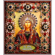 Набор для вышивания хрустальными бусинами ОБРАЗА В КАМЕНЬЯХ арт. 77-И-65 Святая Виктория 16,5х14,5 см Набор для вышивания хрустальными бусинами ОБРАЗА В КАМЕНЬЯХ арт. 77-И-65 Святая Виктория 16,5х14,5 см