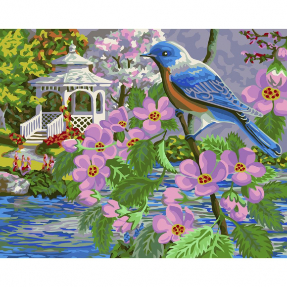 Картины по номерам с холстом на подрамнике ФРЕЯ арт.PNB-1 №129 Райская птица 40х50 см