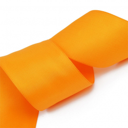 Лента Ideal репсовая в рубчик шир.50мм цв. 668 оранжевый уп. 27,42м