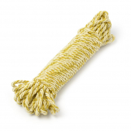 Шнур витой мебельный арт.SHDV122 5мм уп.10м бежевый-золото