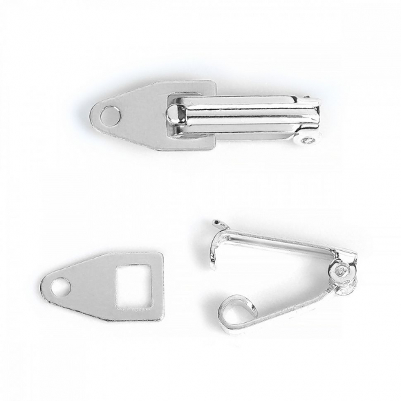 Застежка MAGIC 4 HOBBY арт.MH.111921-2 цв. серебро 13х3 мм уп.20шт Застежка MAGIC 4 HOBBY арт.MH.111921-2 цв. серебро 13х3 мм уп.20шт