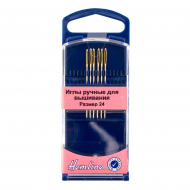 68920_Иглы для вышивания с закруглённым кончиком в пластиковом контейнере №24, 6 шт 68920_Иглы для вышивания с закруглённым кончиком в пластиковом контейнере №24, 6 шт