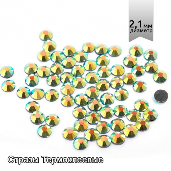 Стразы IDEAL клеевые арт.SS- 6 (1,9-2,1 мм) цв. AB JET уп.1440 шт. Стразы IDEAL клеевые арт.SS- 6 (1,9-2,1 мм) цв. AB JET уп.1440 шт.