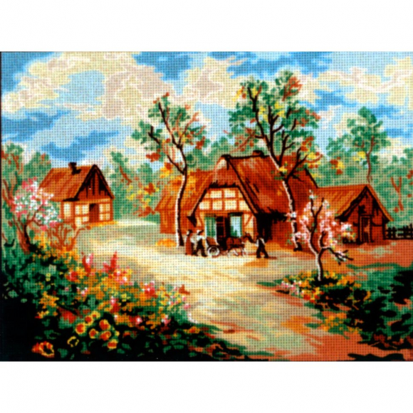 Канва жесткая с рисунком "Весна"