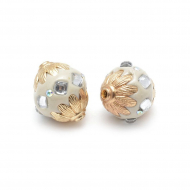 Бусины Этника TESORO арт. TS.A2675 цв.1 кремовый 21х18 мм in ?4 мм