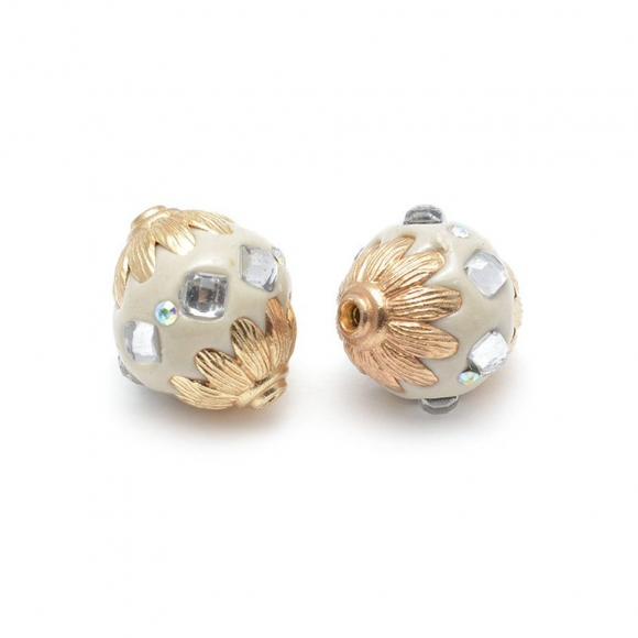 Бусины Этника TESORO арт. TS.A2675 цв.1 кремовый 21х18 мм in ?4 мм