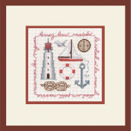 163907_Набор для вышивания:"HISSEZ HAUT ROUGE" (Парус по ветру (красный)