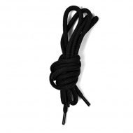 Шнурки круглые 5мм с наполнителем дл.80см цв. черный (25 компл)
