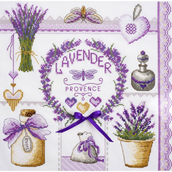 Набор для вышивания МАРЬЯ ИСКУСНИЦА арт.11.004.06 Лавандовое, по рисунку О. Куреевой 30х30 см