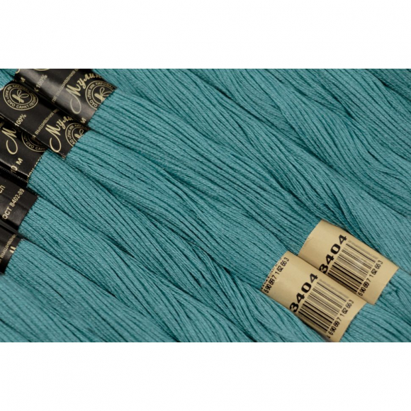 Нитки мулине цв.3404 мор.волна 12х10м С-Пб