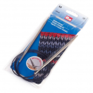 212176 PRYM Спицы круговые для вязания с гибкой черной леской 5,5мм 100см алюминий уп.1шт